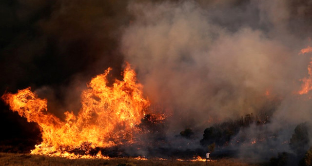 Yunanistan’ın Başkenti Atina’daki Orman Yangını Kontrol Altına Alınamıyor