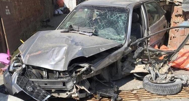 Ankara’da kaza anı güvenlik kamerasında