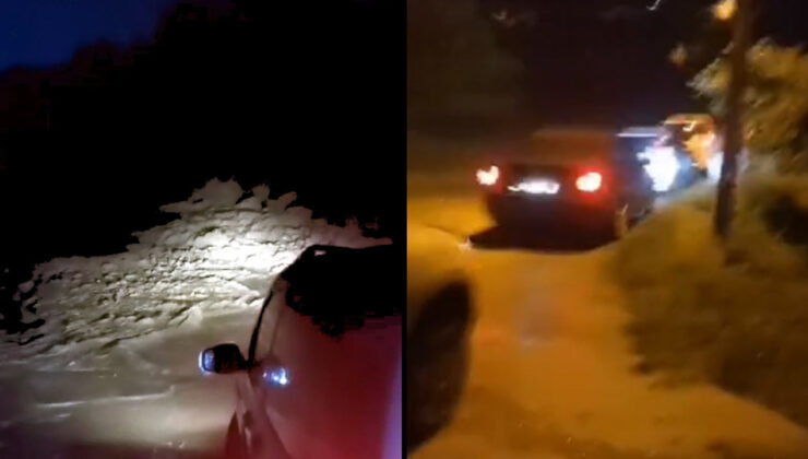 Tokat’ta sel nedeniyle 10 araç mahsur kaldı