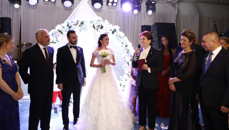 Meral Akşener nikah şahidi oldu