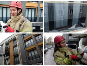 Avcılar’da balkondan güvercin kurtarma operasyonu