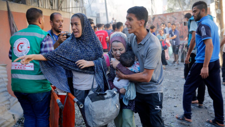 İsrail, Gazze’de BM’ye ilişkin okulu vurdu: 1 meyyit, 9 yaralı