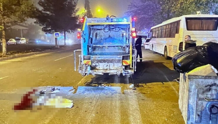 Çöp konteynerini boşaltırken taksinin çarptığı paklık çalışanı öldü