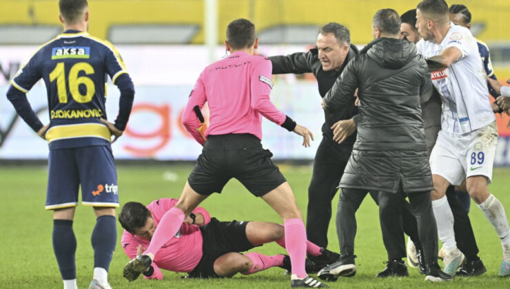 Hakem Meler’e tekme atan 2 kişi gözaltına alındı