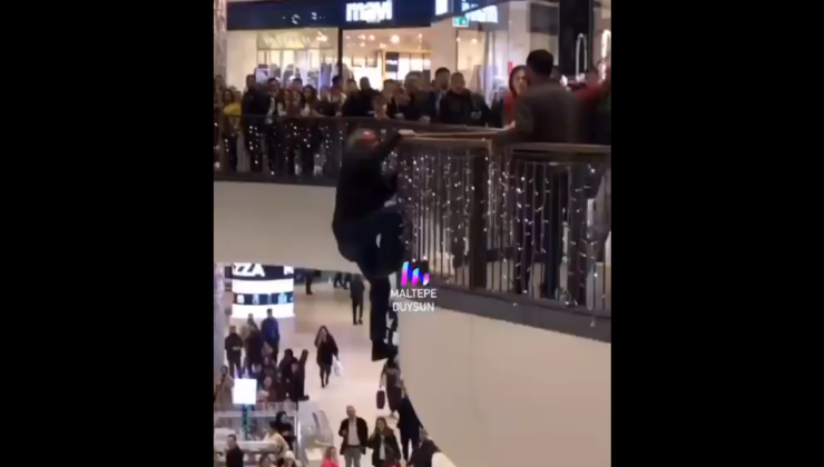 Maltepe’de AVM’de bir kişi hayatına son verdi