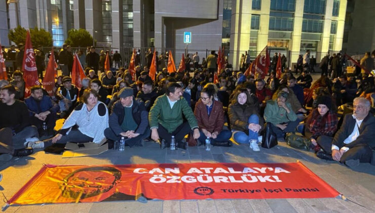 TİP, Can Atalay hakkında karar açıklanana kadar adliye önünde oturma hareketi başlattı