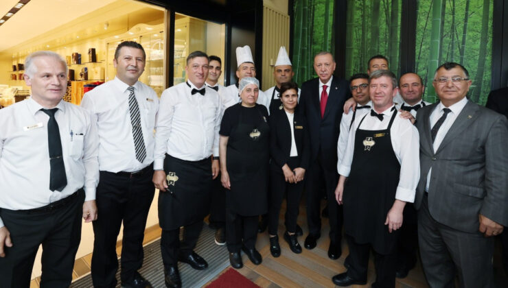 Erdoğan’ın tatlı molası: Frappeyi sen mi yaptın?