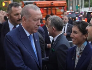 Hafize Gaye Erkan da ABD’de Erdoğan’ı karşıladı