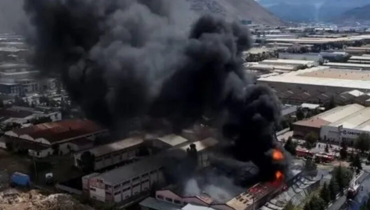 Kayseri’de fabrika yangını