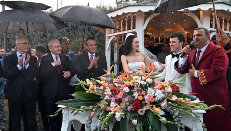 Özgür Özel ve Kemal Kılıçdaroğlu nikah şahidi oldu