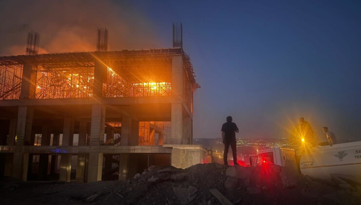 Şırnak’ta hastane inşaatında 2 ay sonra tekrar yangın çıktı