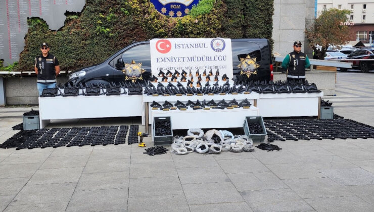 İstanbul’da rezidansta silah operasyonu: 196 tabanca 3 bin mermi ele geçirildi