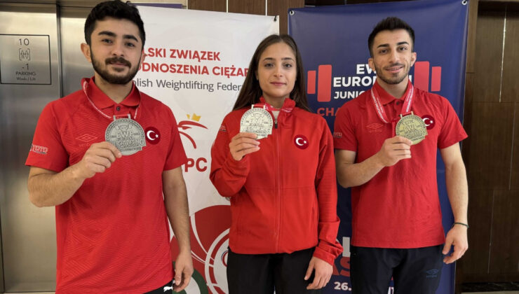Ulusal bayan halterciler, Avrupa Şampiyonası’nda dört madalya kazandı