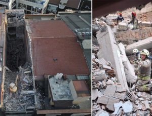 Güngören’deki binada yıkım sırasında çökme: 2 personel göçük altında